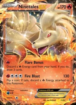 Ninetales EX card in English