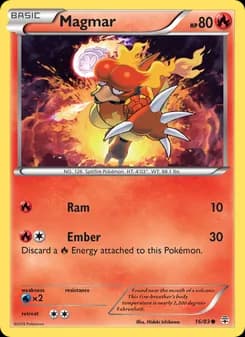 Magmar card in English