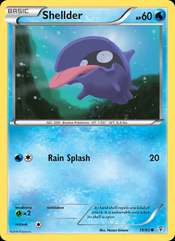 Shellder card in English