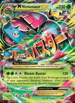 M Venusaur EX card in English
