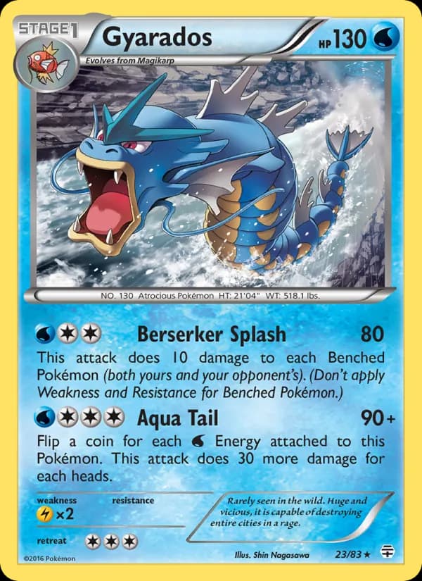 Gyarados card in English