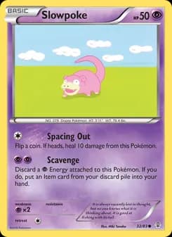 Slowpoke card in English