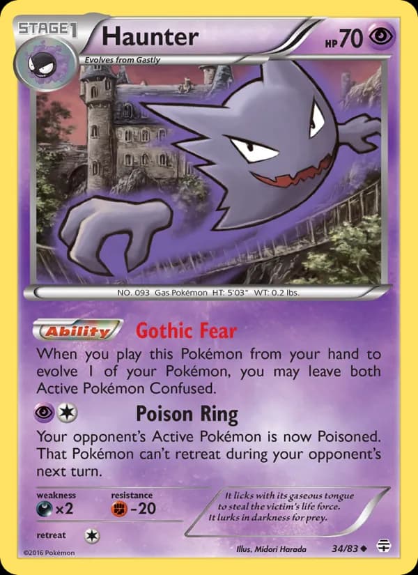Haunter card in English