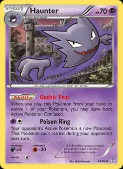 Haunter card in English
