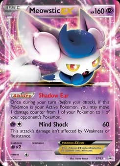 Meowstic EX card in English