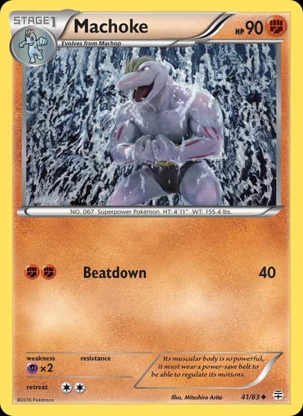 Machoke card in English