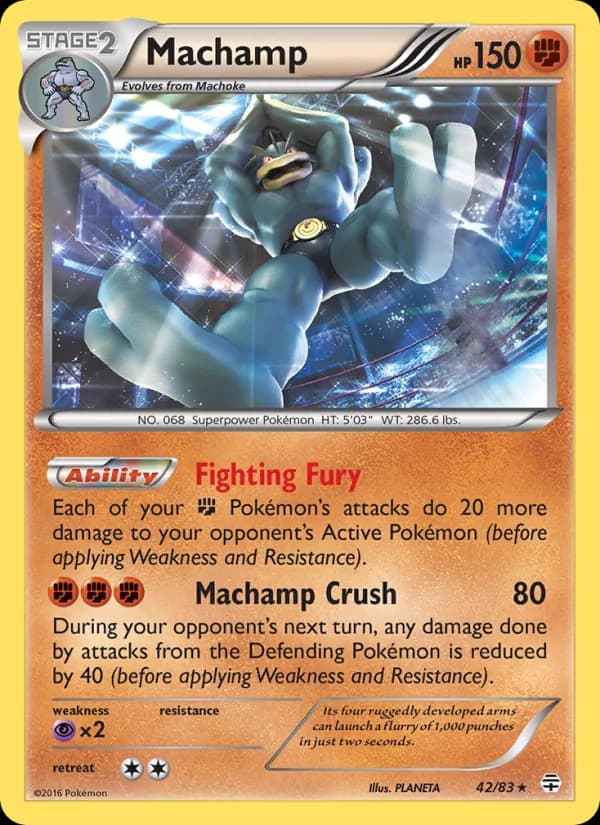 Machamp card in English