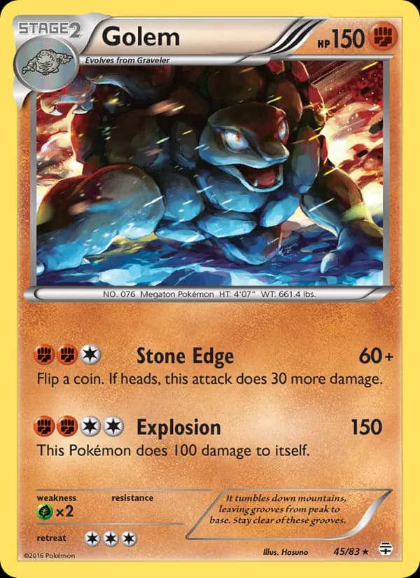 Golem card in English
