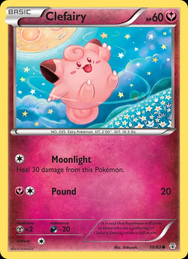 Clefairy card in English
