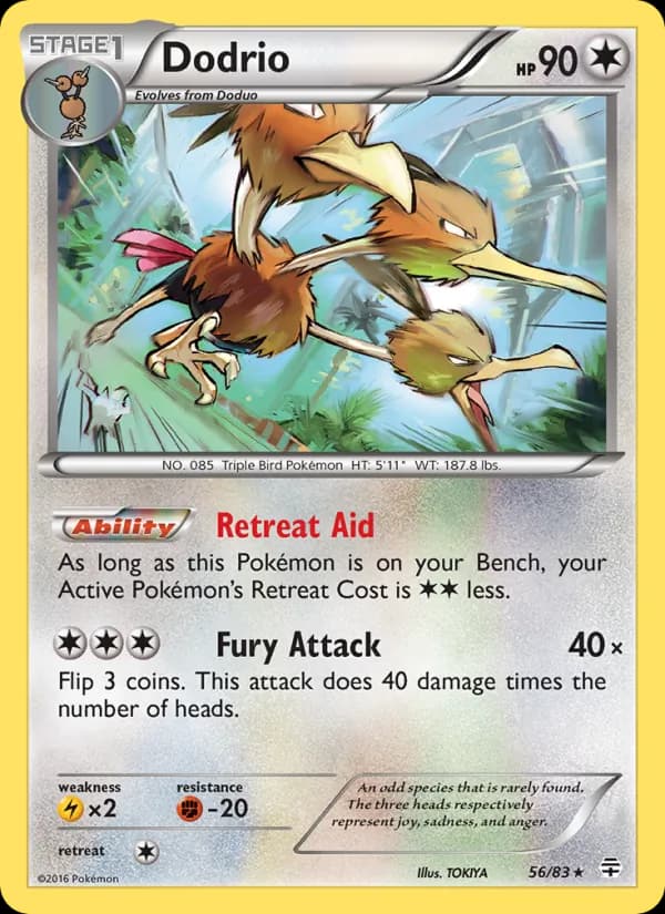 Dodrio card in English