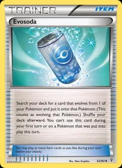 Evosoda card in English
