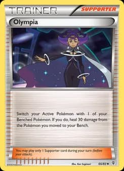Olympia card in English
