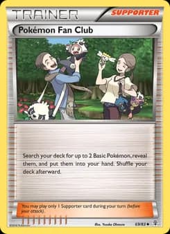 Pokémon Fan Club card in English