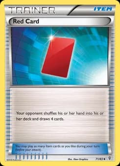 Red Card card in English