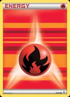 Fire Energy card in English