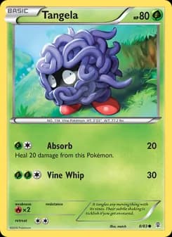 Tangela card in English