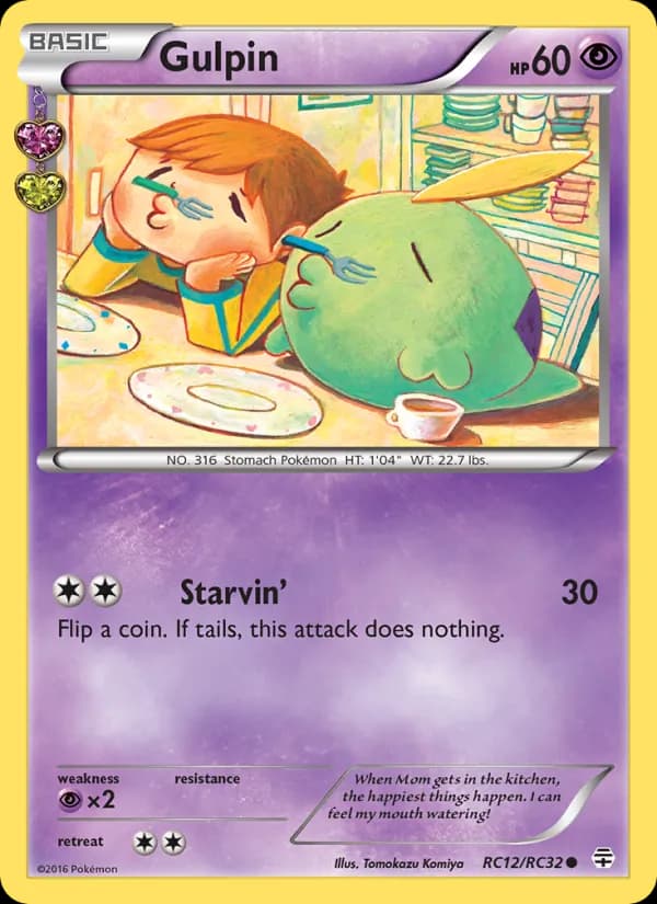 Gulpin card in English