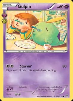 Gulpin card in English
