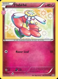 Flabébé card in English