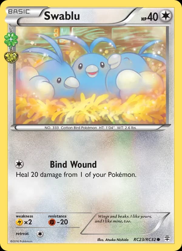 Swablu card in English