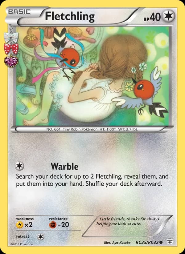 Fletchling card in English