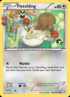 Fletchling card in English