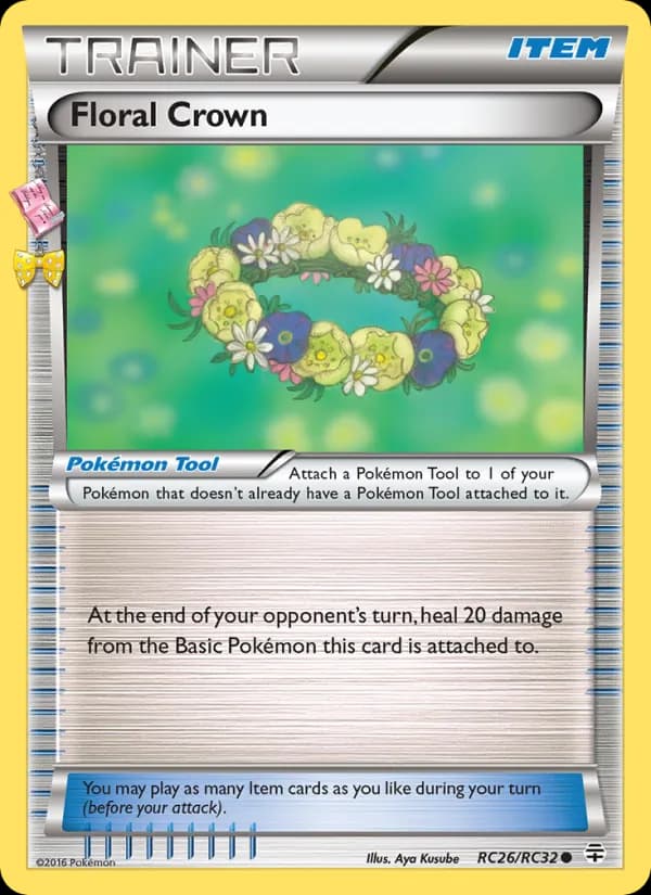 Floral Crown card in English