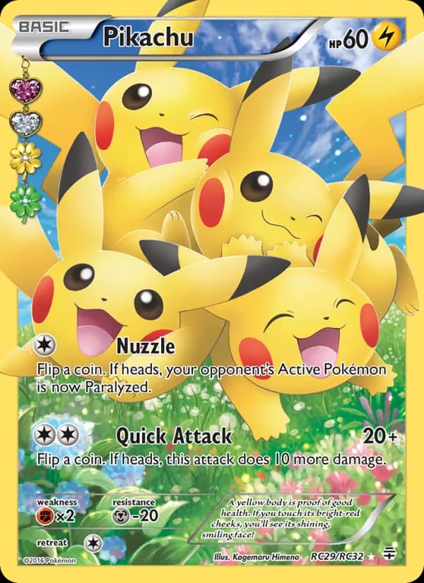 Pikachu card in English