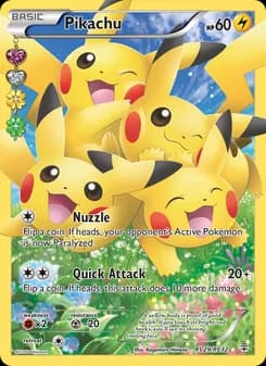 Pikachu card in English
