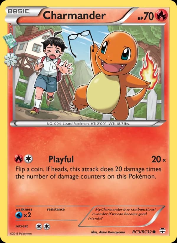 Charmander card in English