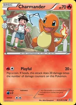 Charmander card in English
