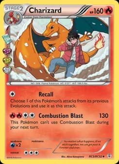 Charizard card in English
