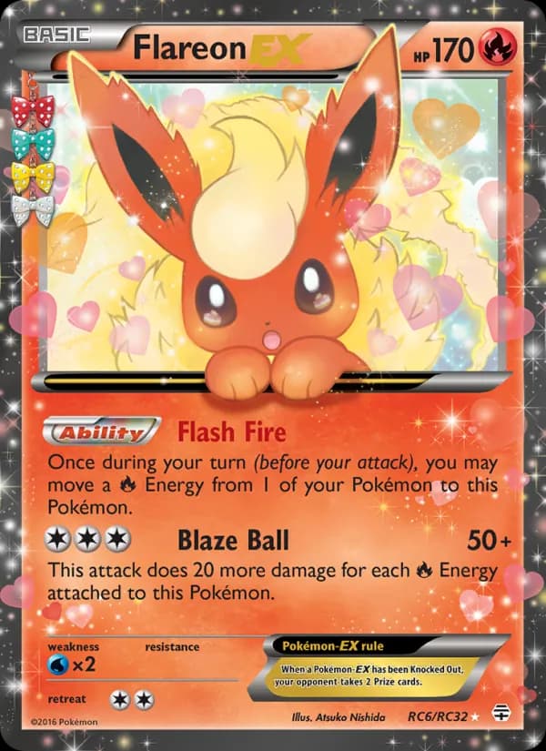 Flareon EX card in English