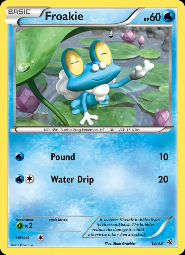 Froakie card in English