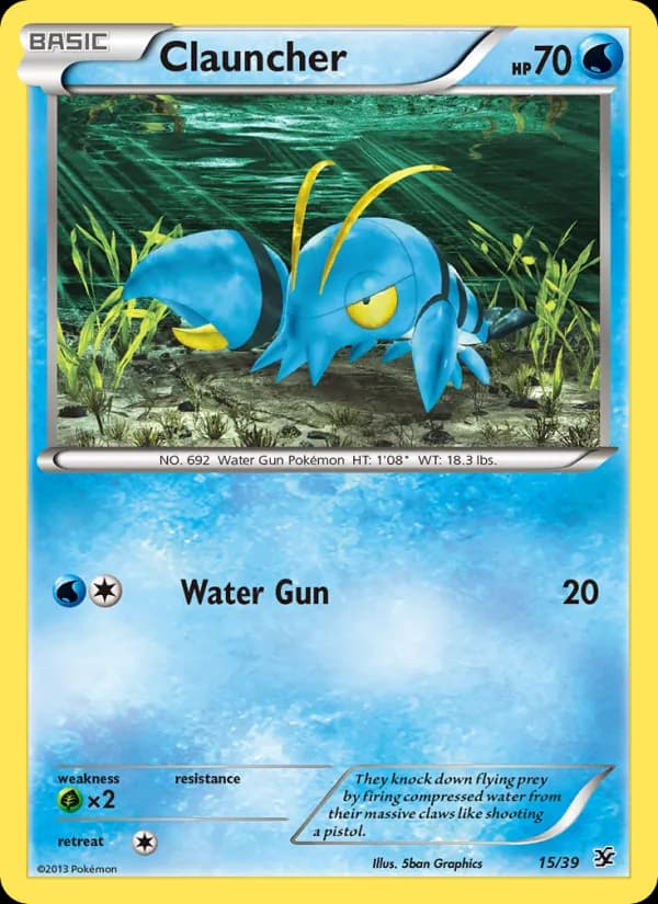 Clauncher card in English
