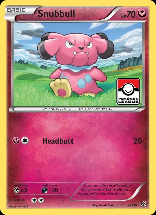 Snubbull card in English