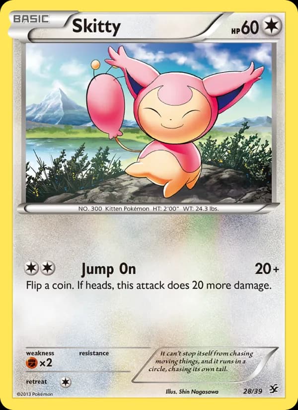 Skitty card in English