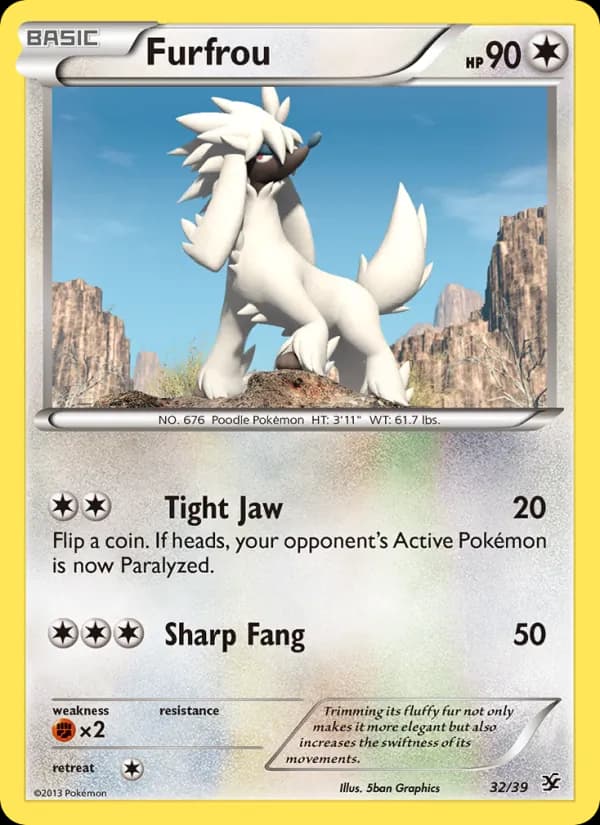 Furfrou card in English