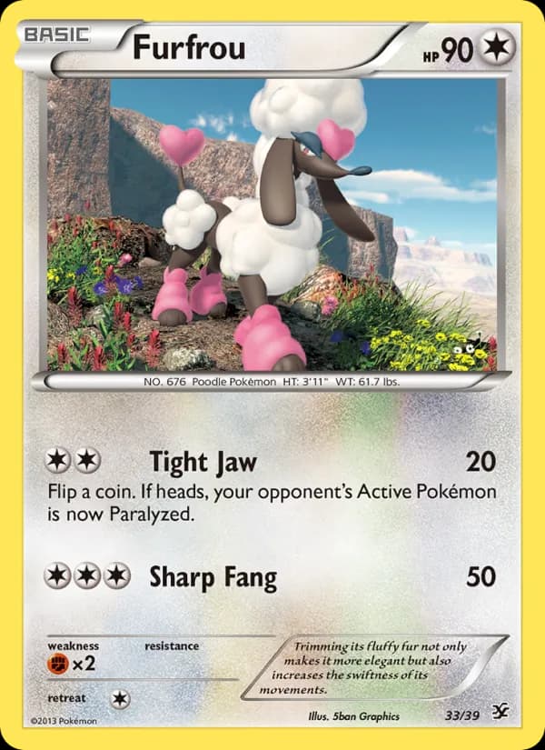 Furfrou card in English
