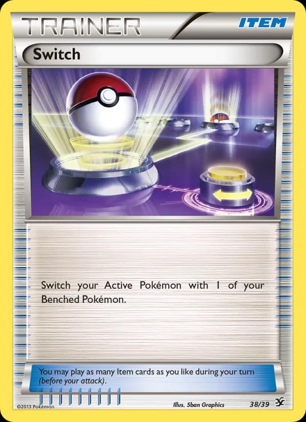 Switch card in English