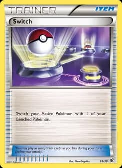 Switch card in English