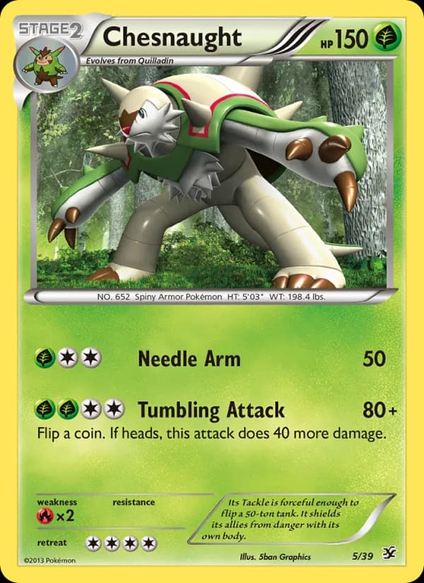 Chesnaught card in English