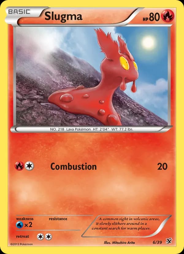 Slugma card in English