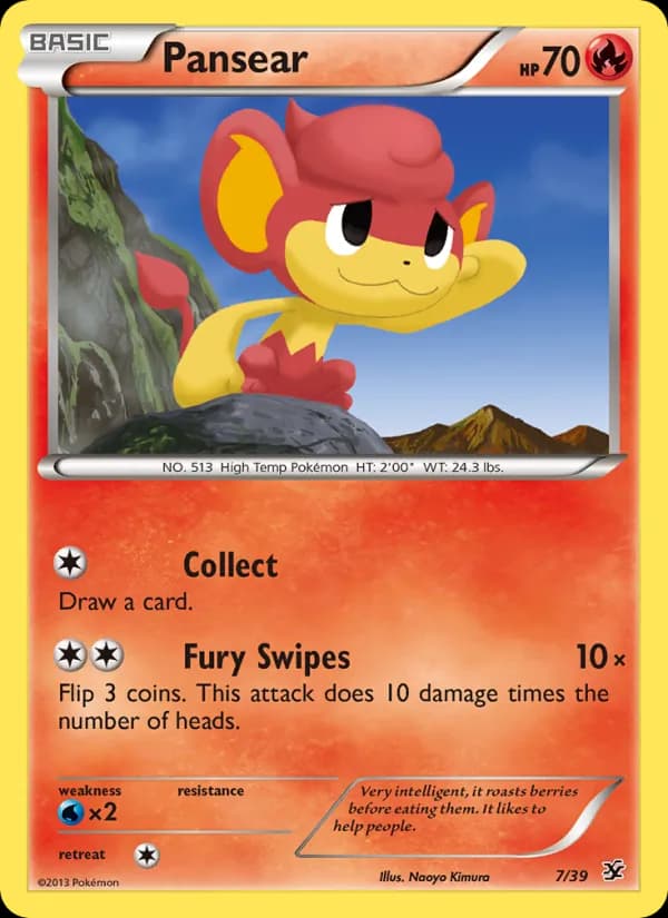 Pansear card in English