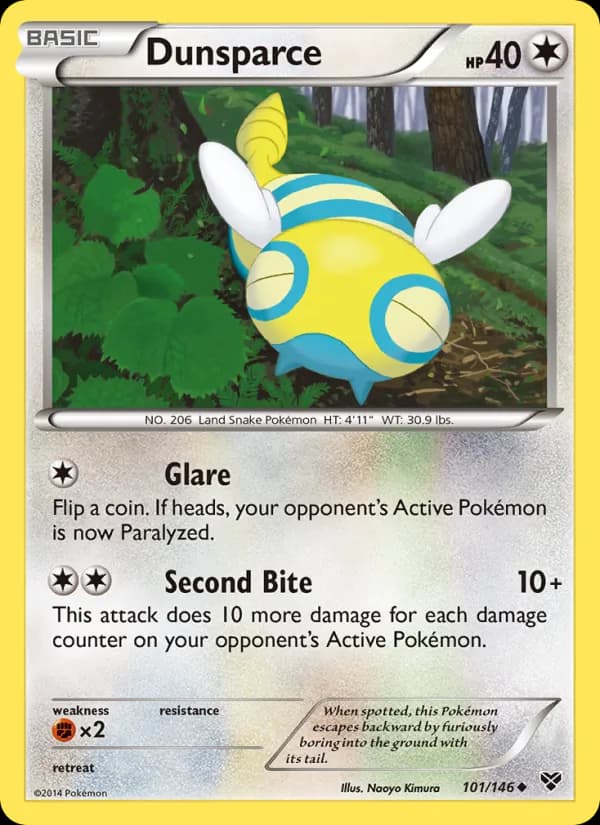 Dunsparce card in English