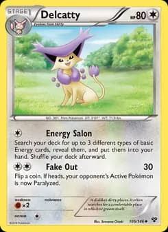 Delcatty card in English