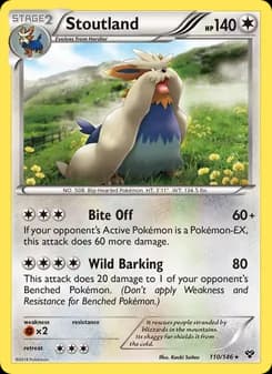 Stoutland card in English