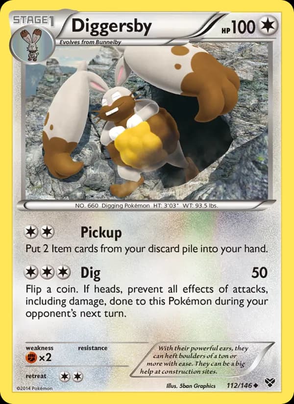 Diggersby card in English