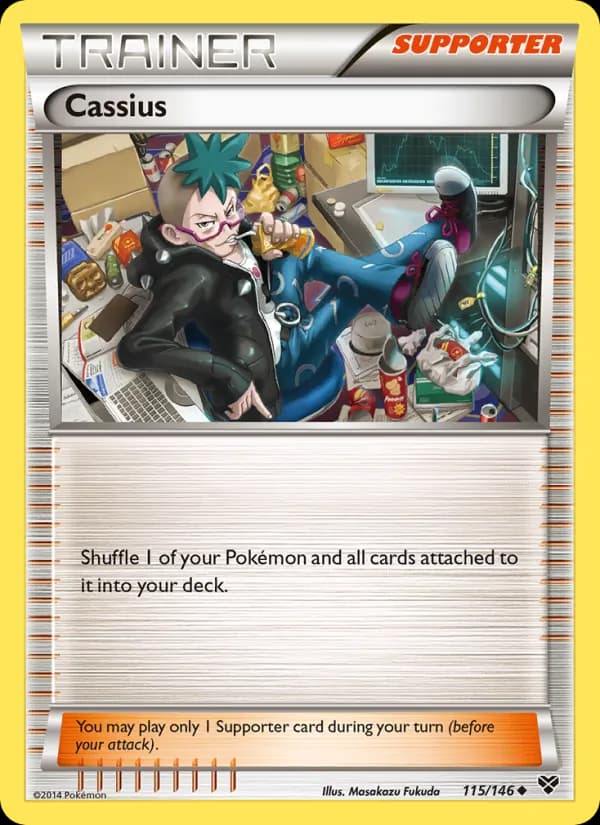 Cassius card in English