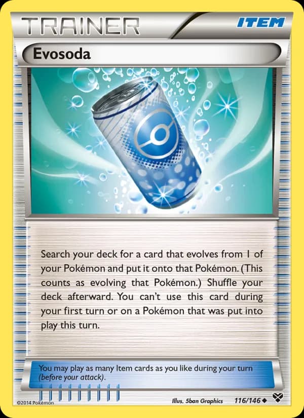 Evosoda card in English